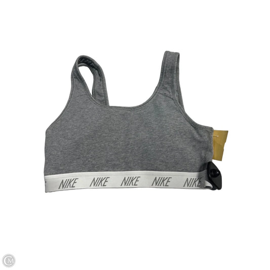 Athletic Bra By Nike In Grey, Size: M