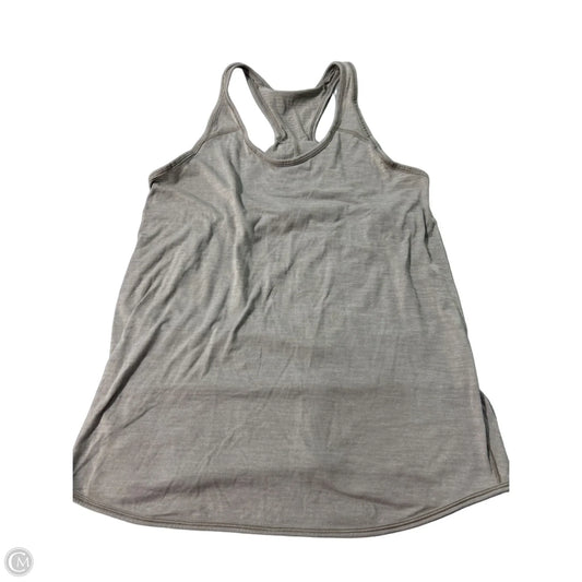 Athletic Tank Top By Lululemon In Grey, Size: M