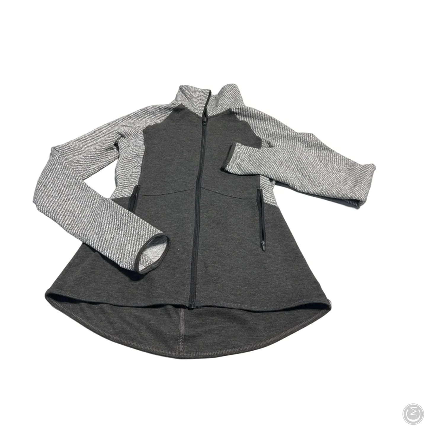 Athletic Jacket By Champion In Grey, Size: S