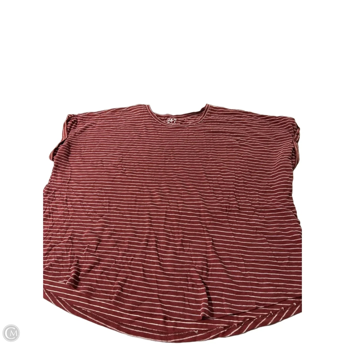 Top Short Sleeve By Maurices In Red, Size: 2x