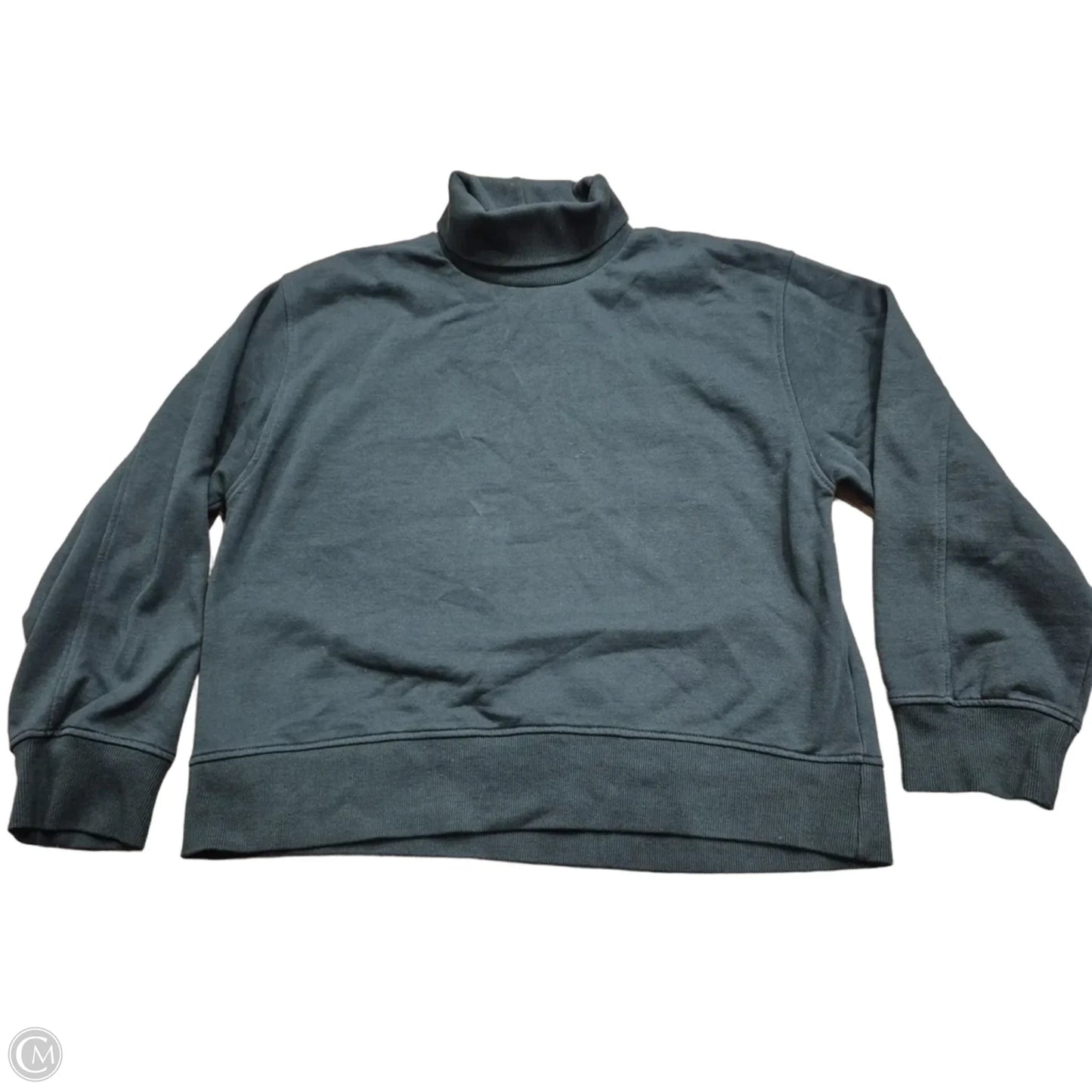 Sweatshirt Collar By Zara In Green, Size: L