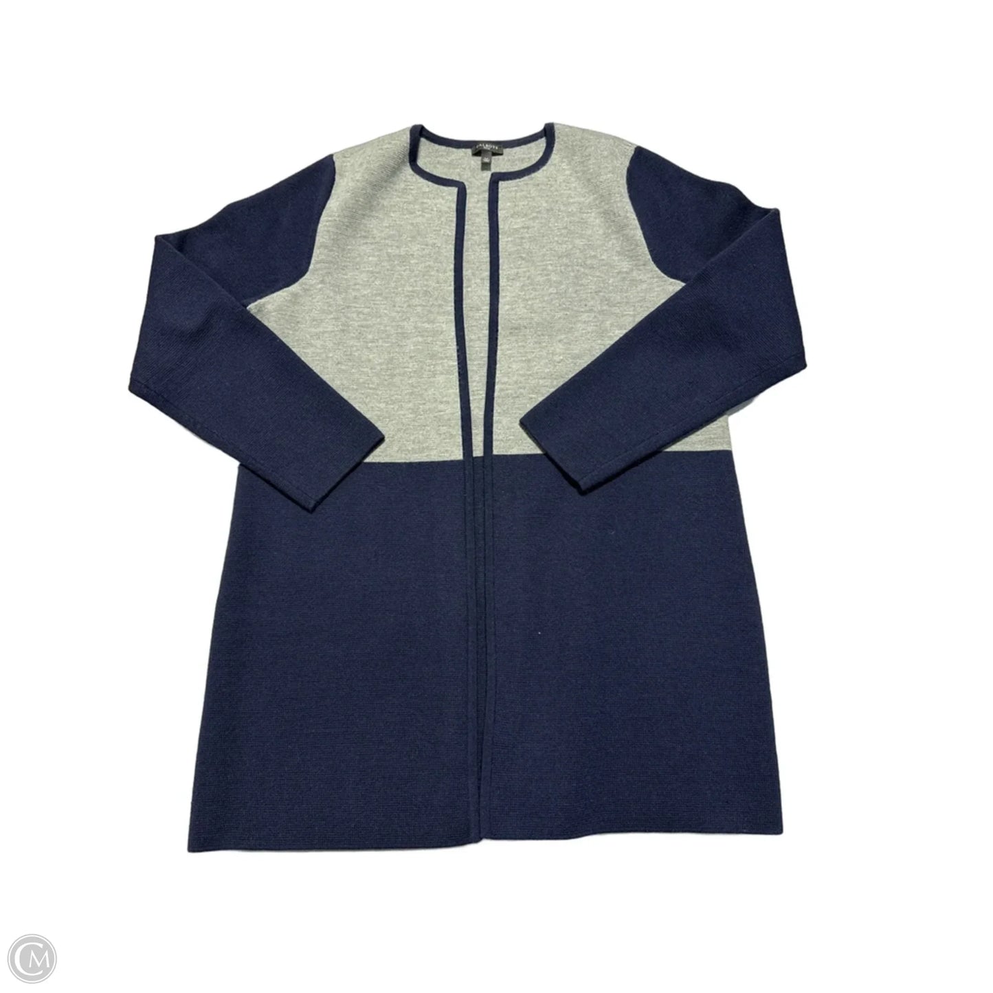 Cardigan By Talbots In Blue & Grey, Size: Lp