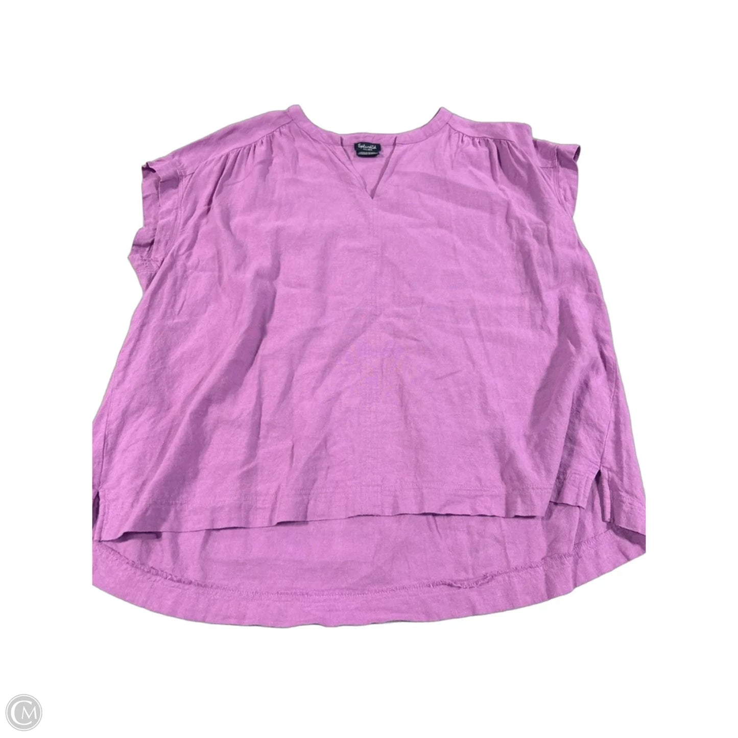Top Short Sleeve By Splendid In Purple, Size: Xxl