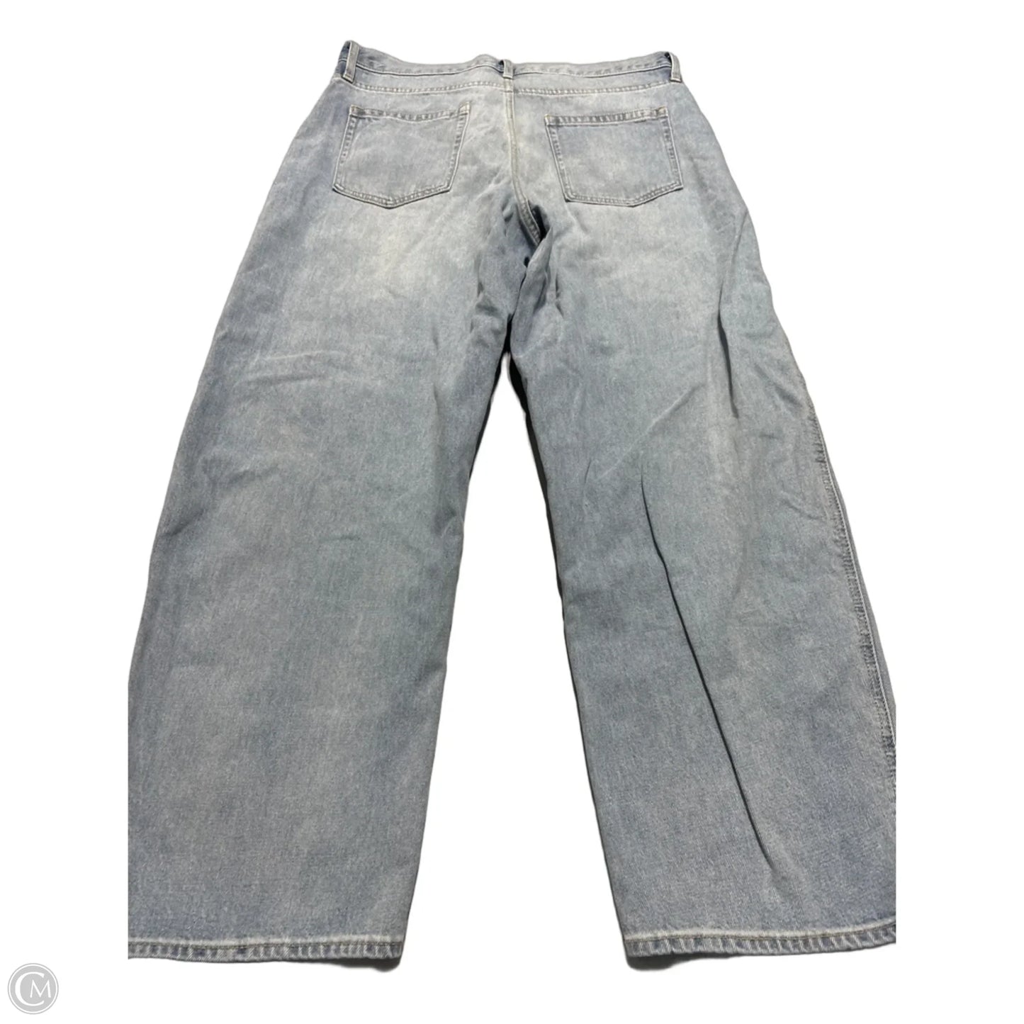 Jeans Straight By Gap In Blue Denim, Size: 14