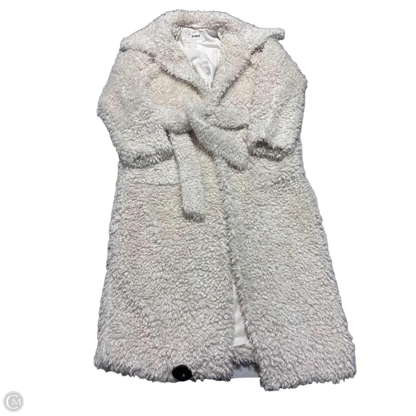 Coat Faux Fur & Sherpa By 4th & Reckless In Cream, Size: Xs