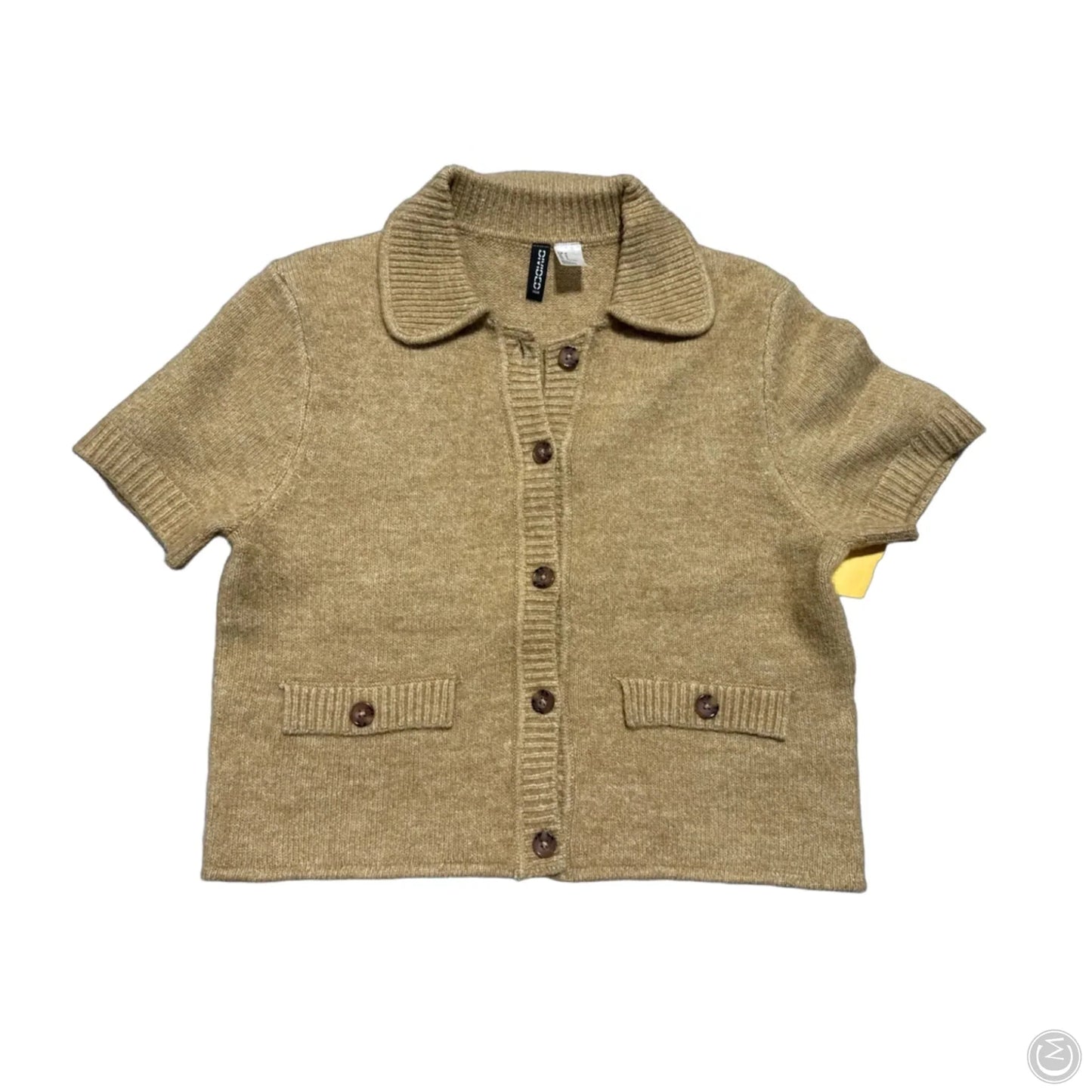 Top Short Sleeve By Divided In Tan, Size: M