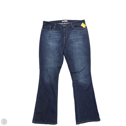 Jeans Boot Cut By Levis In Blue Denim, Size: 20
