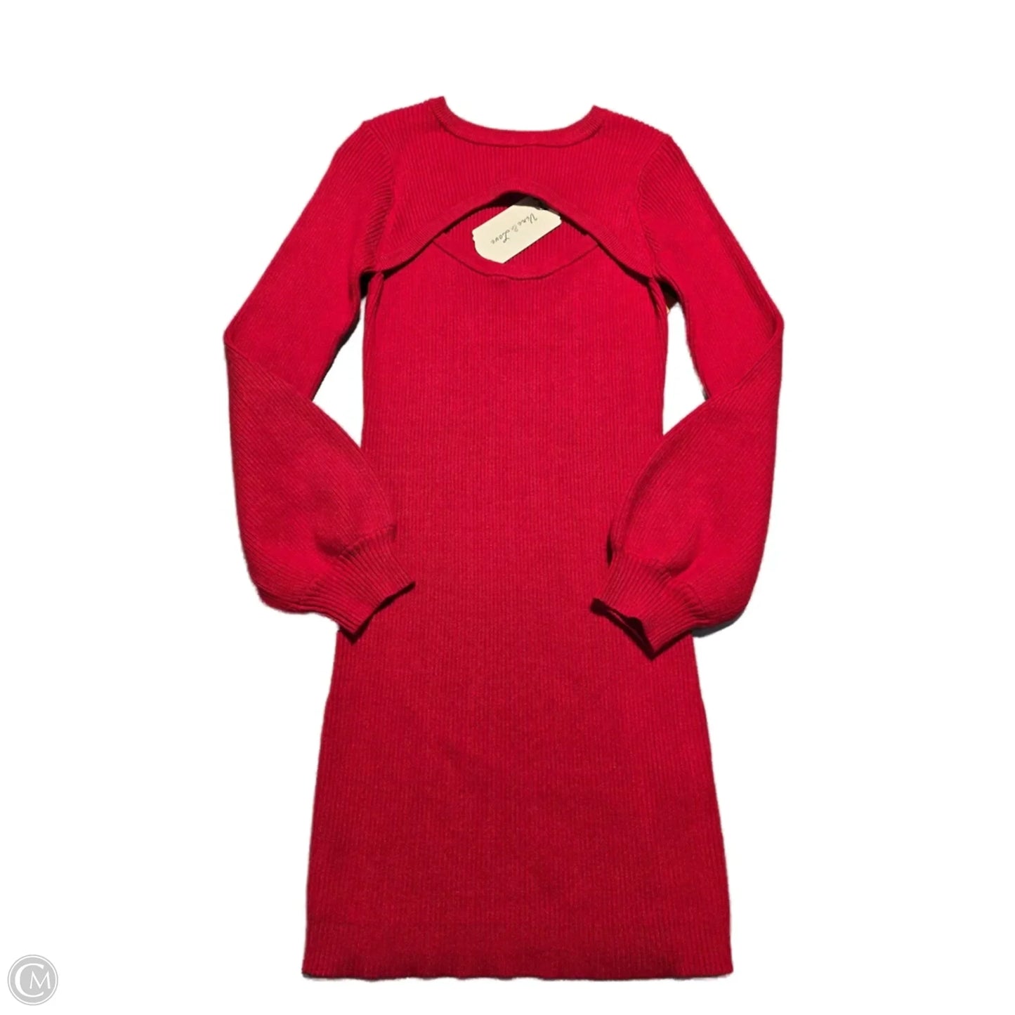 Dress Casual Midi By Cma In Red, Size: M