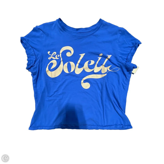 Top Short Sleeve Basic By Universal Thread In Blue, Size: M