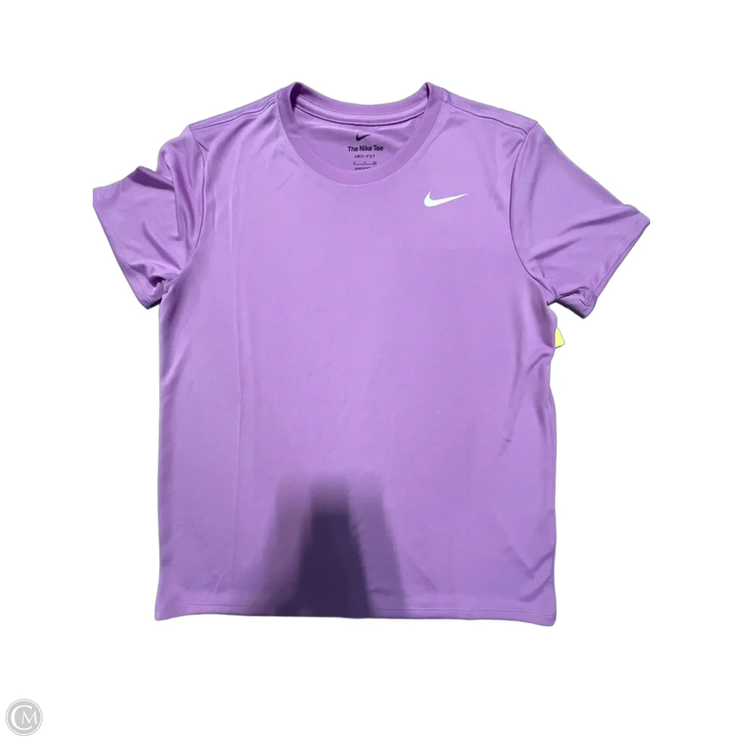 Athletic Top Short Sleeve By Nike In Purple, Size: S