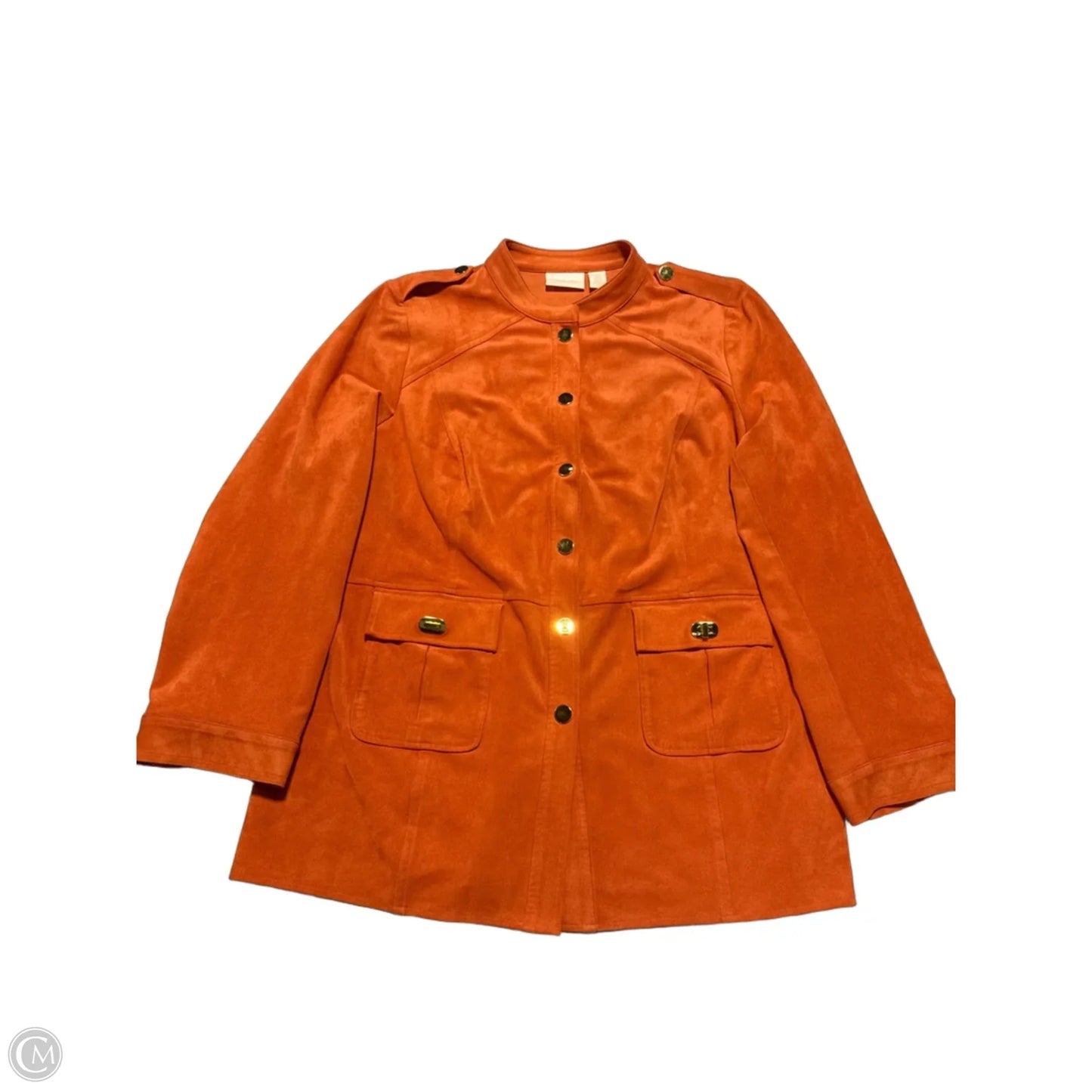 Jacket Other By Chicos In Orange, Size: L