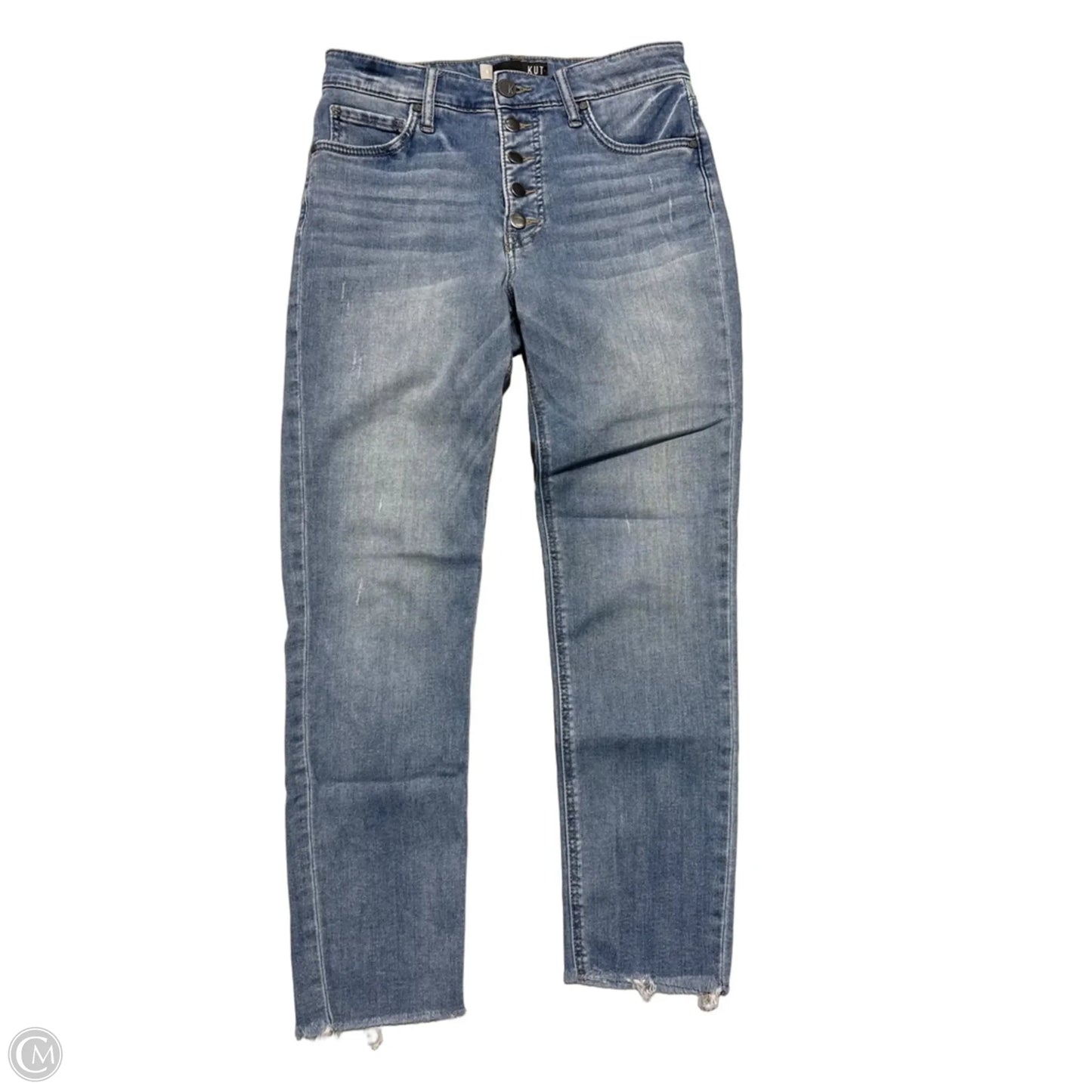 Jeans Straight By Kut In Blue Denim, Size: 6