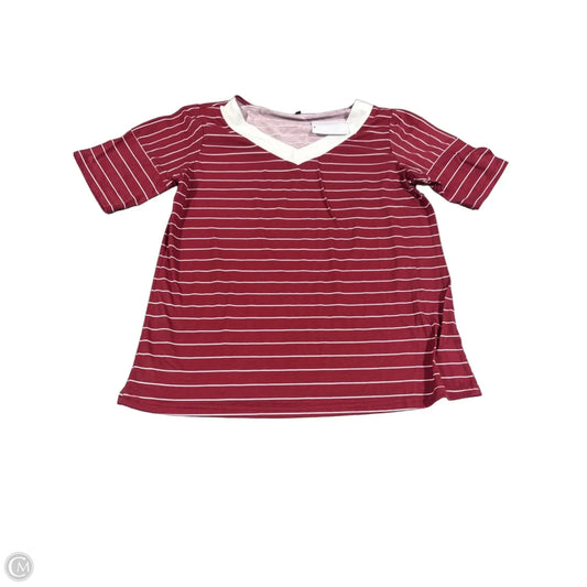 Top Short Sleeve By Cmc In Red, Size: M
