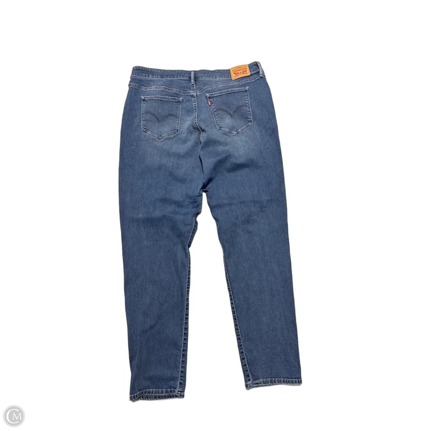 Jeans Skinny By Levis In Blue Denim, Size: 20