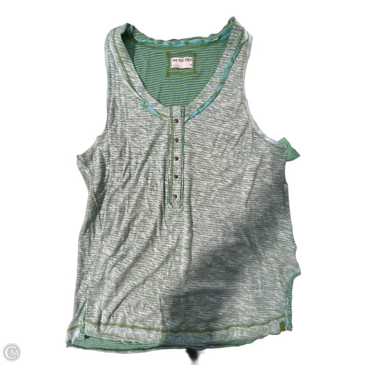 Tank Top By Free People In Blue & Green, Size: M