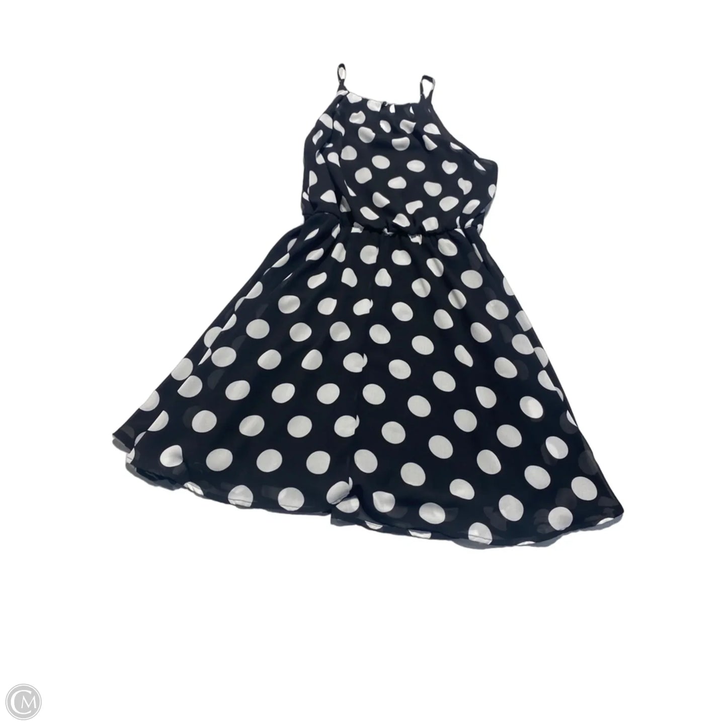 Dress Casual Short By Mi Ami In Polkadot Pattern, Size: L