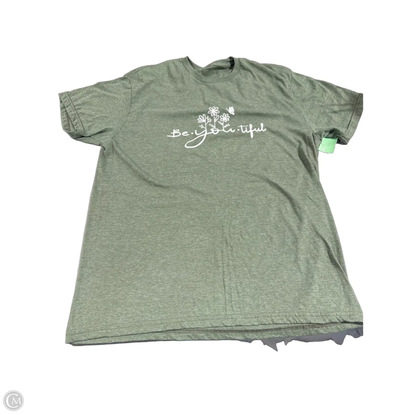 Top Short Sleeve Basic By Cme In Green, Size: M
