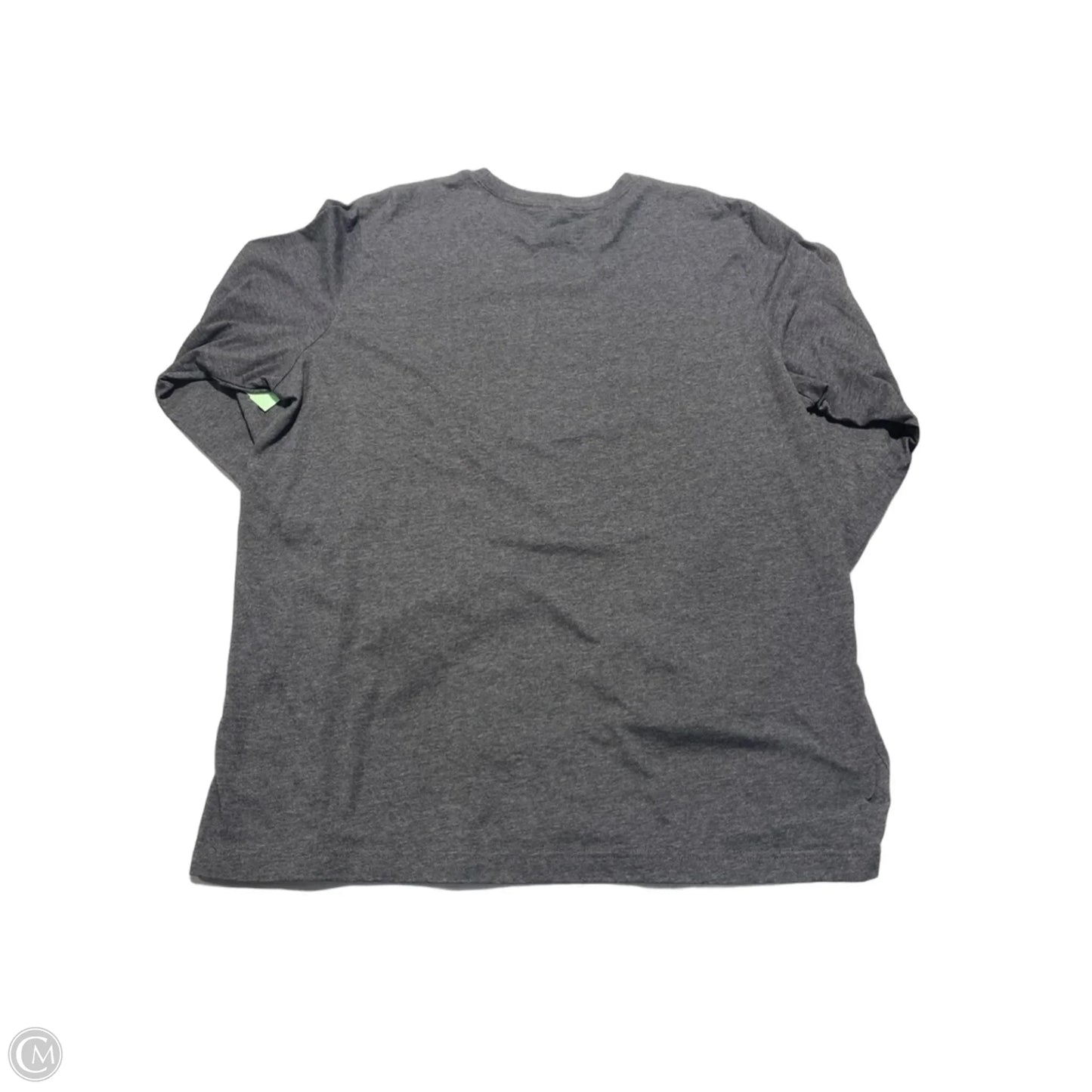 Top Long Sleeve By Canvas In Grey, Size: 2x
