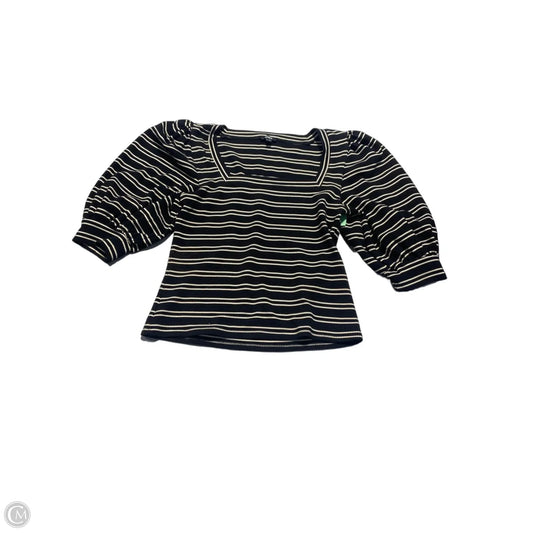 Top Short Sleeve By Express In Black & Tan, Size: S