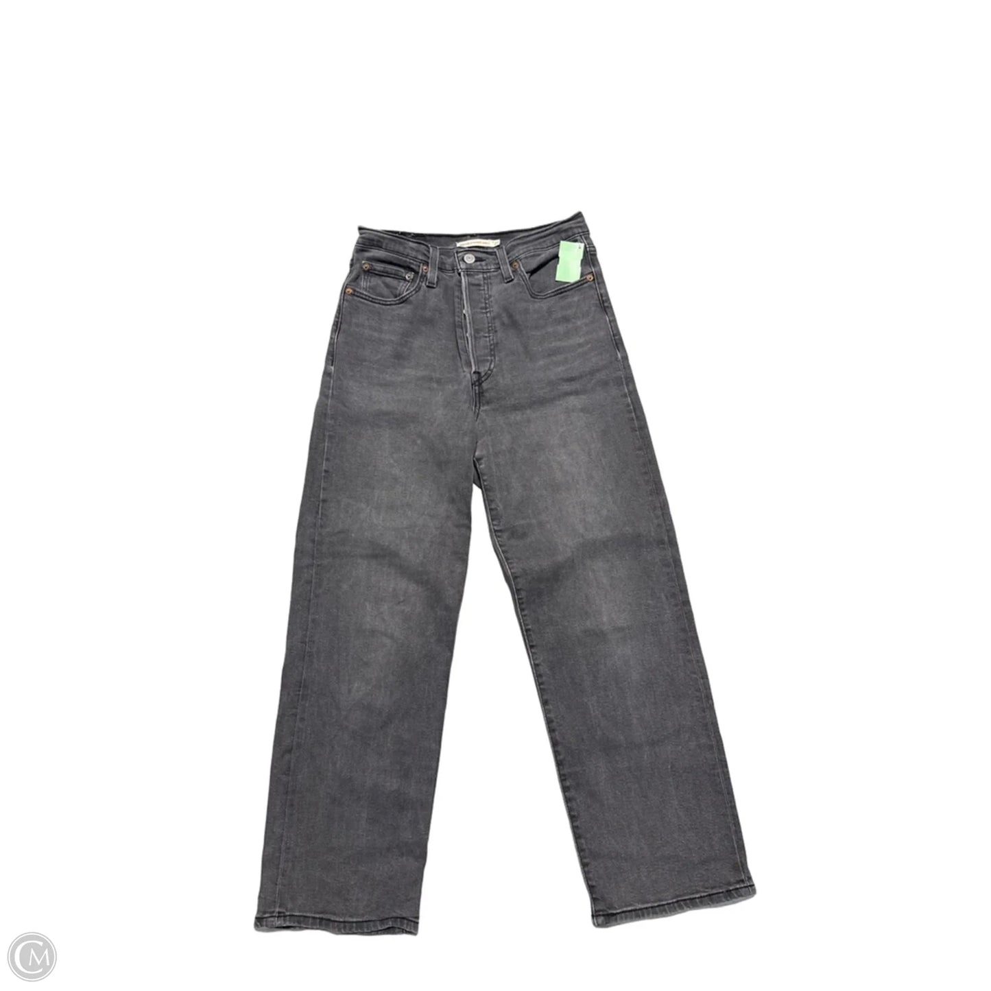 Jeans Straight By Levis In Black, Size: 4