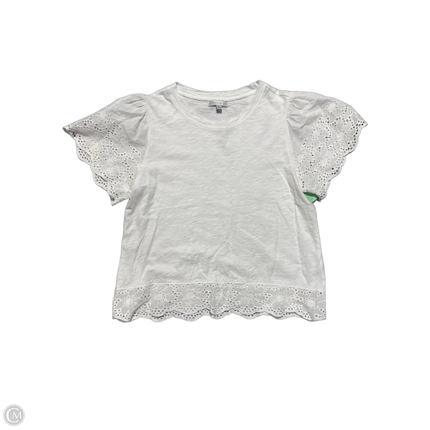 Top Short Sleeve By Design History In White, Size: L