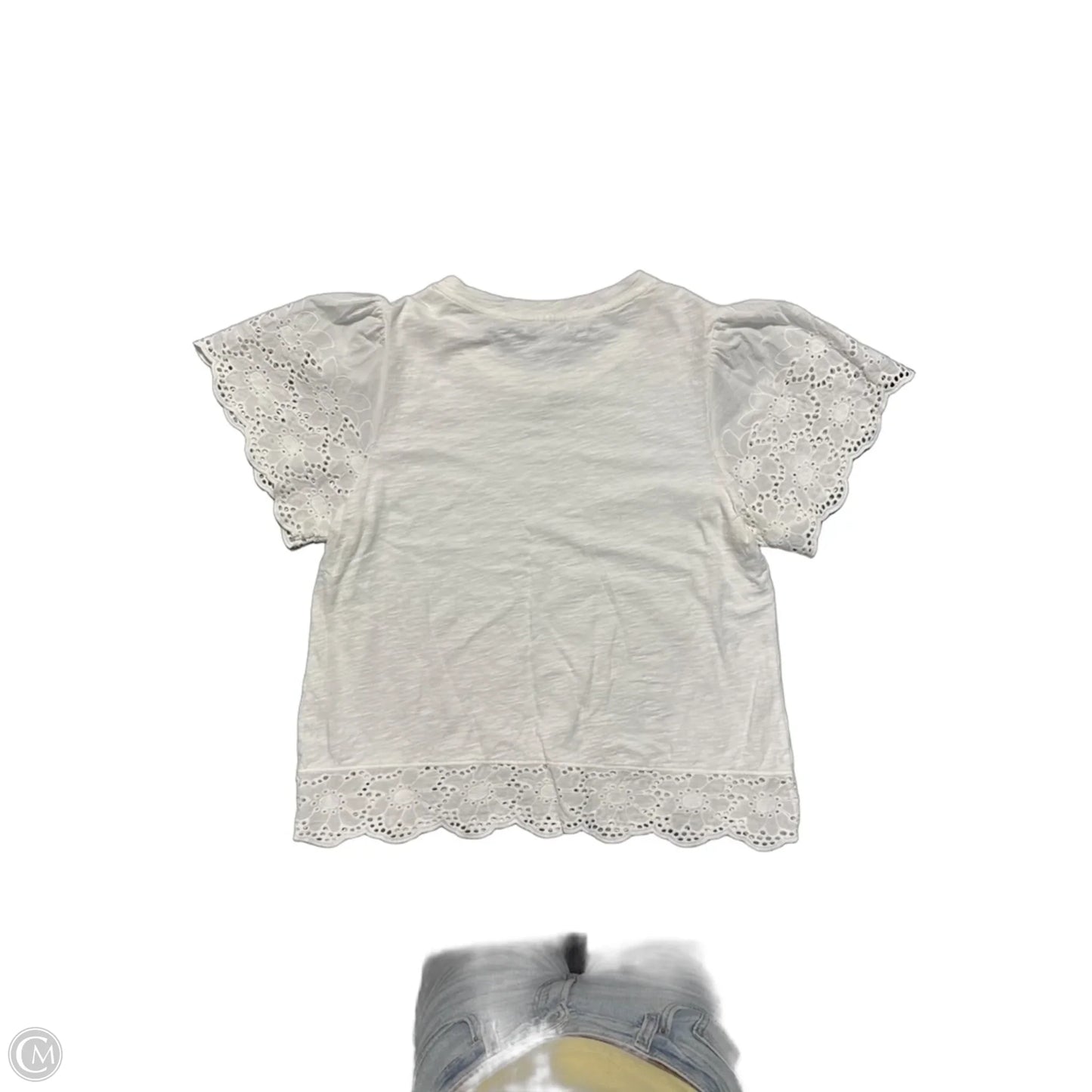 Top Short Sleeve By Design History In White, Size: L