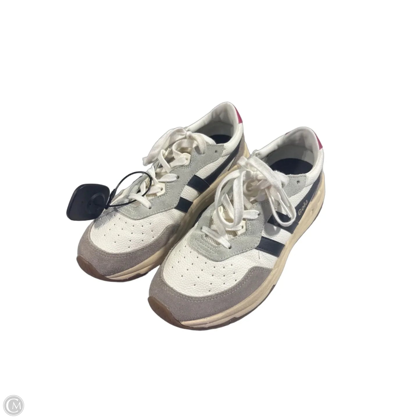 Shoes Sneakers By Gola In Grey & White, Size: 8