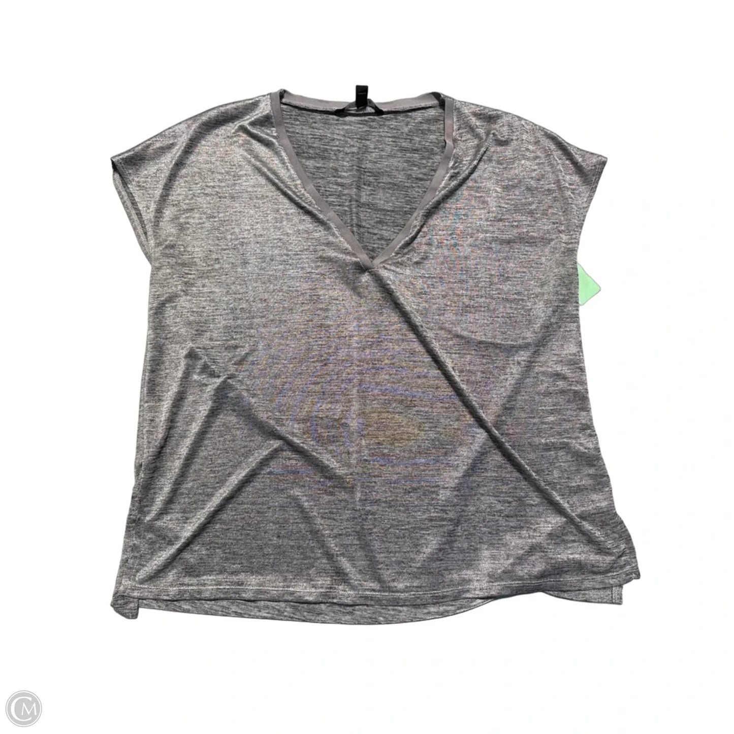 Top Short Sleeve By Long Tall Sally In Grey, Size: Xl
