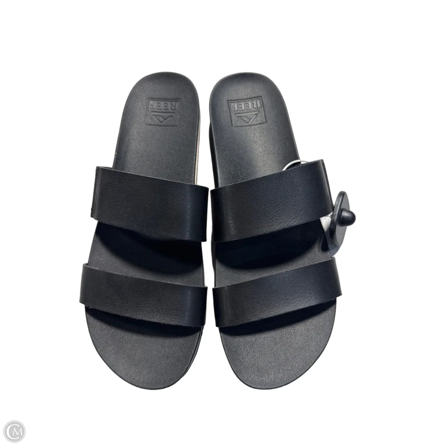 Sandals Flats By Reef In Black, Size: 11