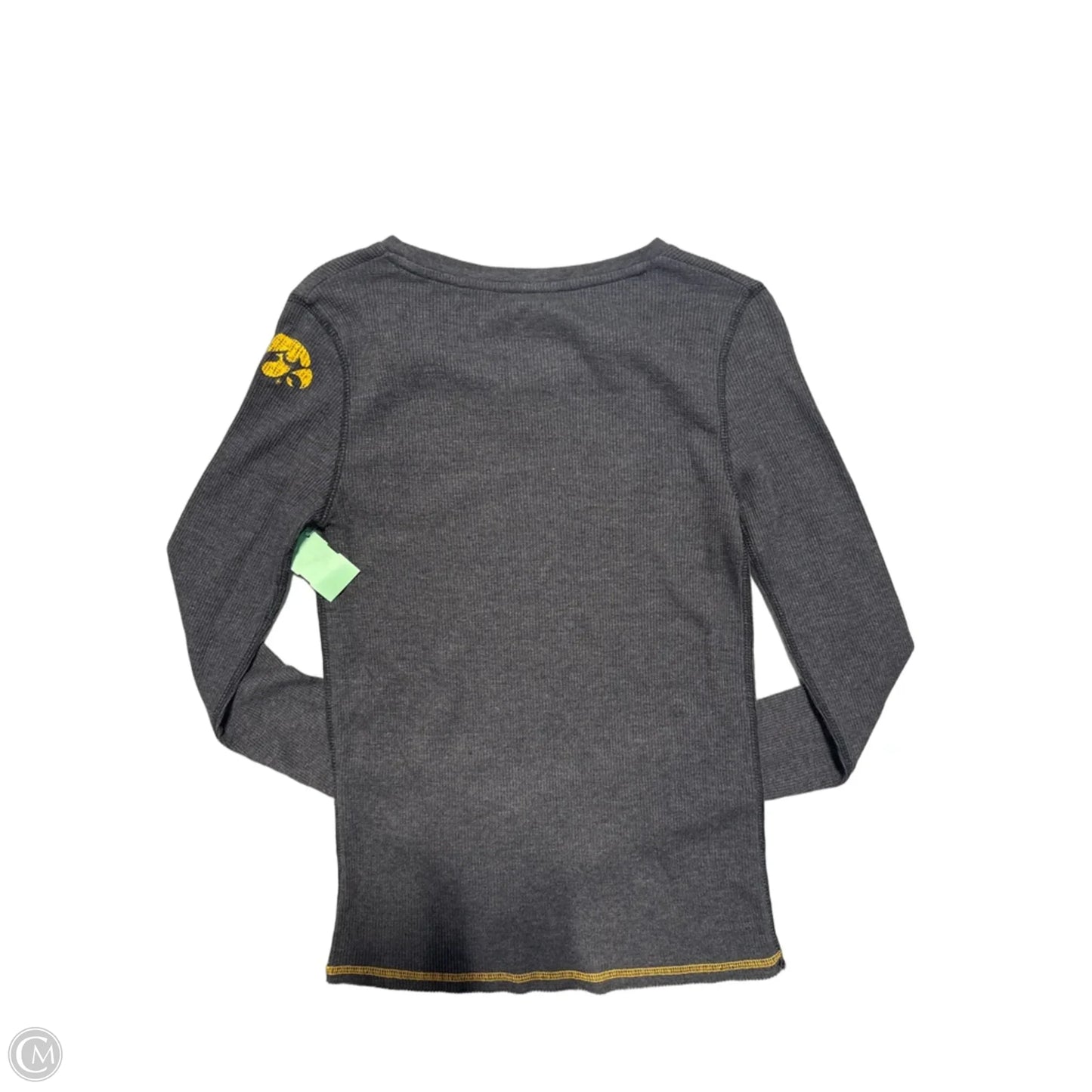Top Long Sleeve By Cmc In Grey, Size: M