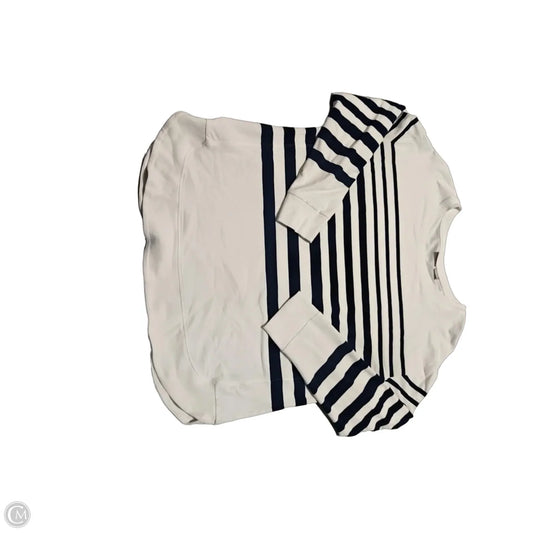 Top Long Sleeve By Chicos In Blue & White, Size: L