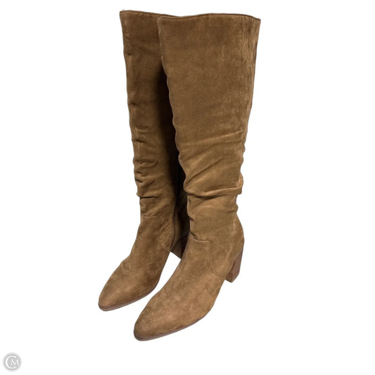 Boots Mid-calf Heels By Cmc In Tan, Size: 8