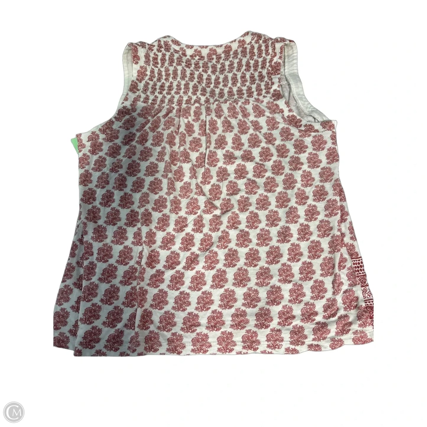 Tank Top By Lucky Brand In Orange & White, Size: S