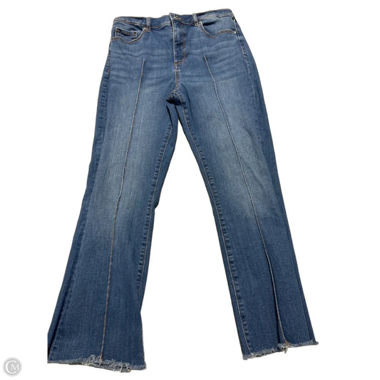 Jeans Straight By Loft In Blue Denim, Size: 10