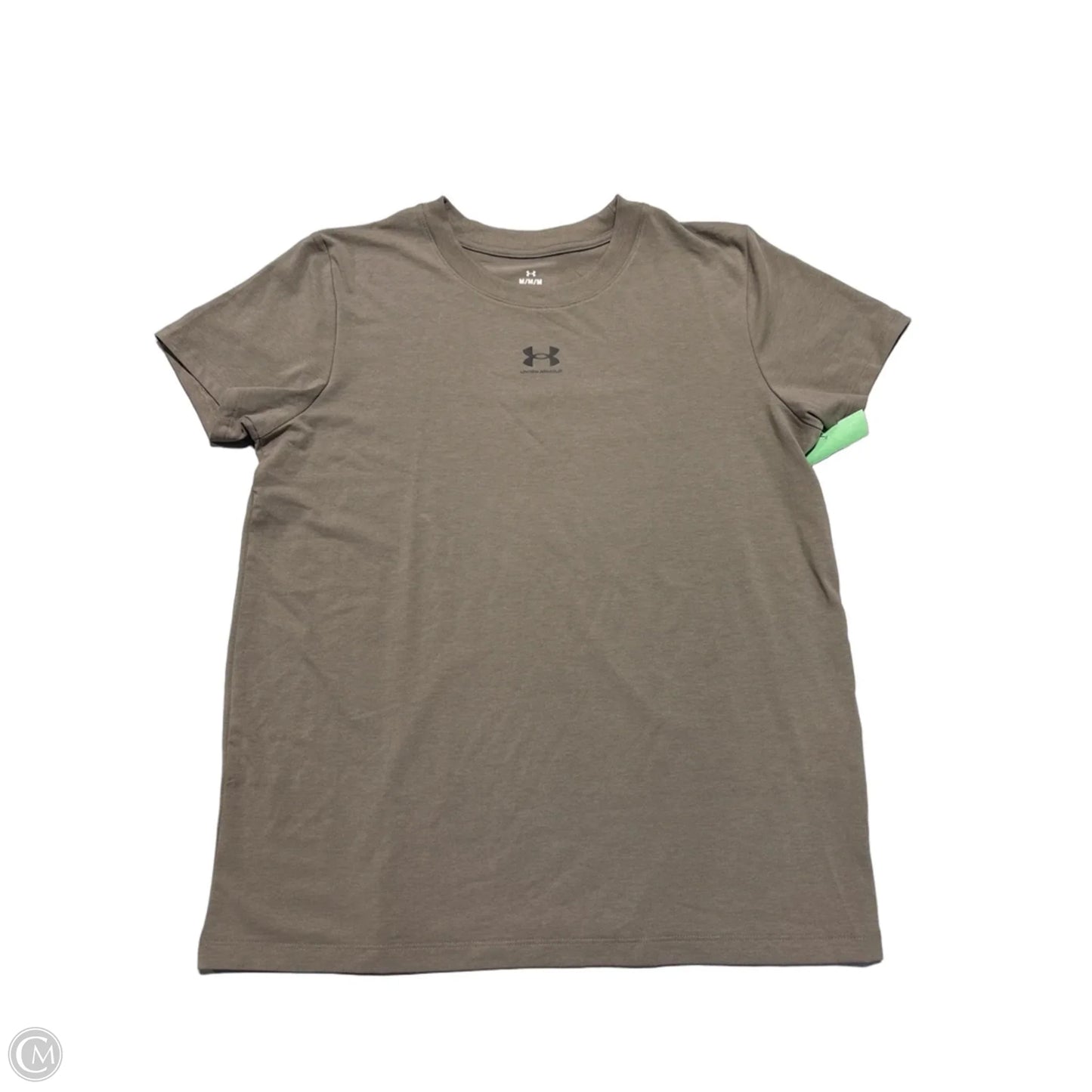 Top Short Sleeve By Under Armour In Brown, Size: M