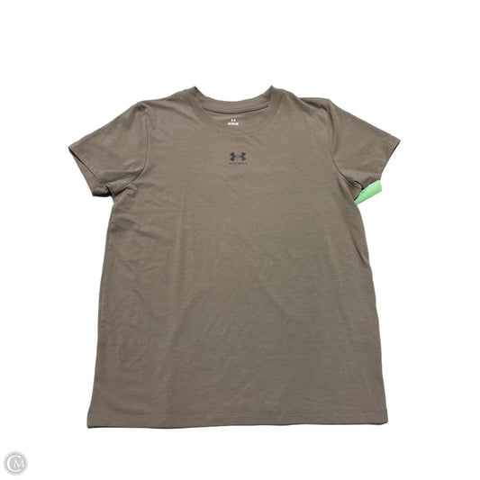 Top Short Sleeve By Under Armour In Brown, Size: M