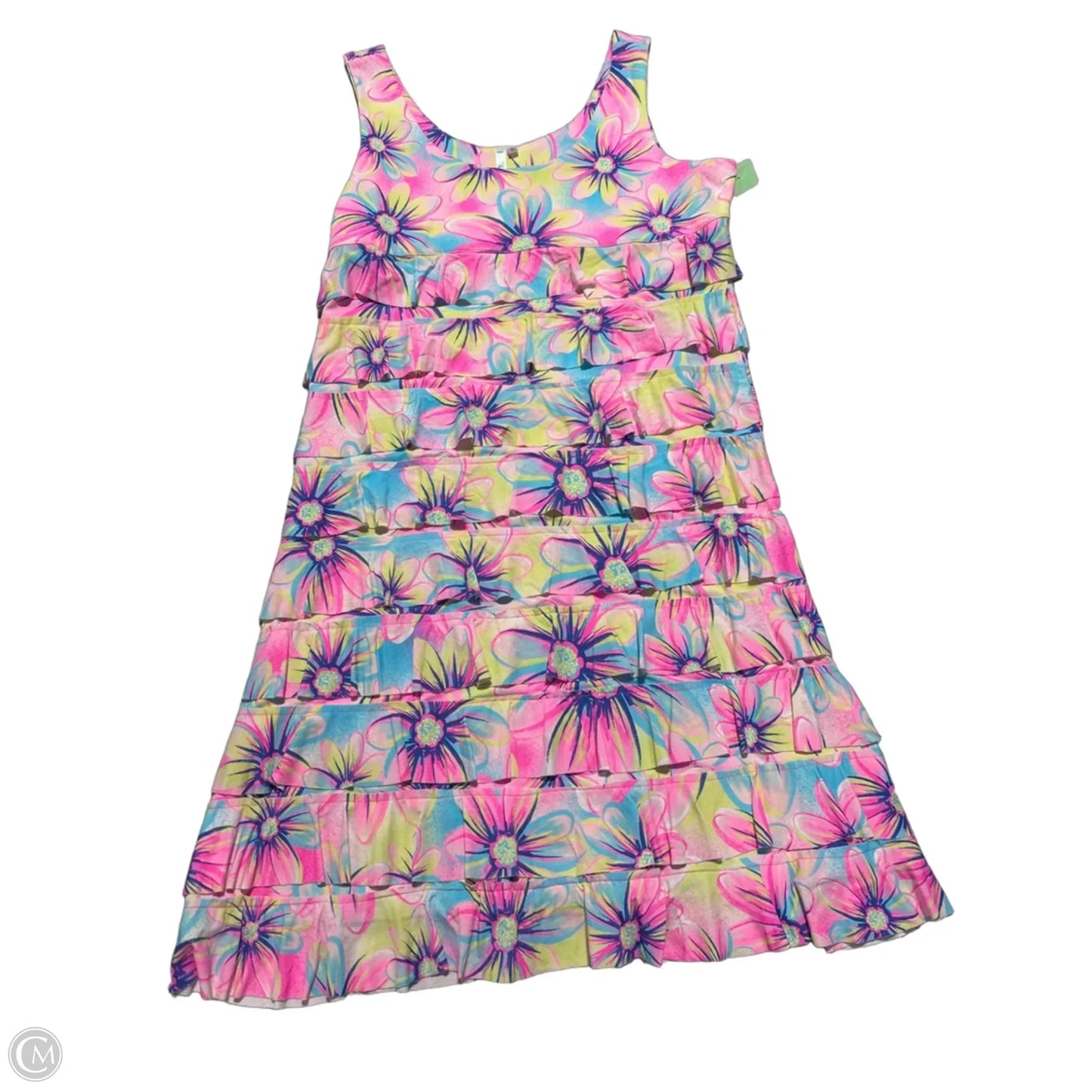 Dress Casual Short By Cme In Blue & Pink, Size: S