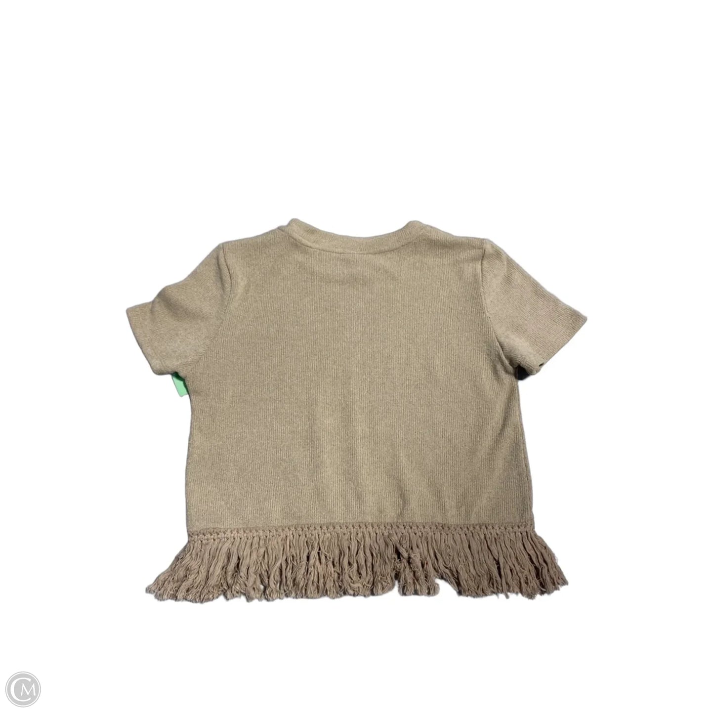 Top Short Sleeve By Hayden La In Tan, Size: S