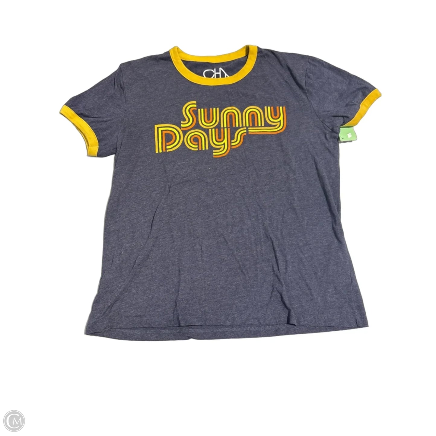 Top Short Sleeve By Chaser In Blue, Size: M
