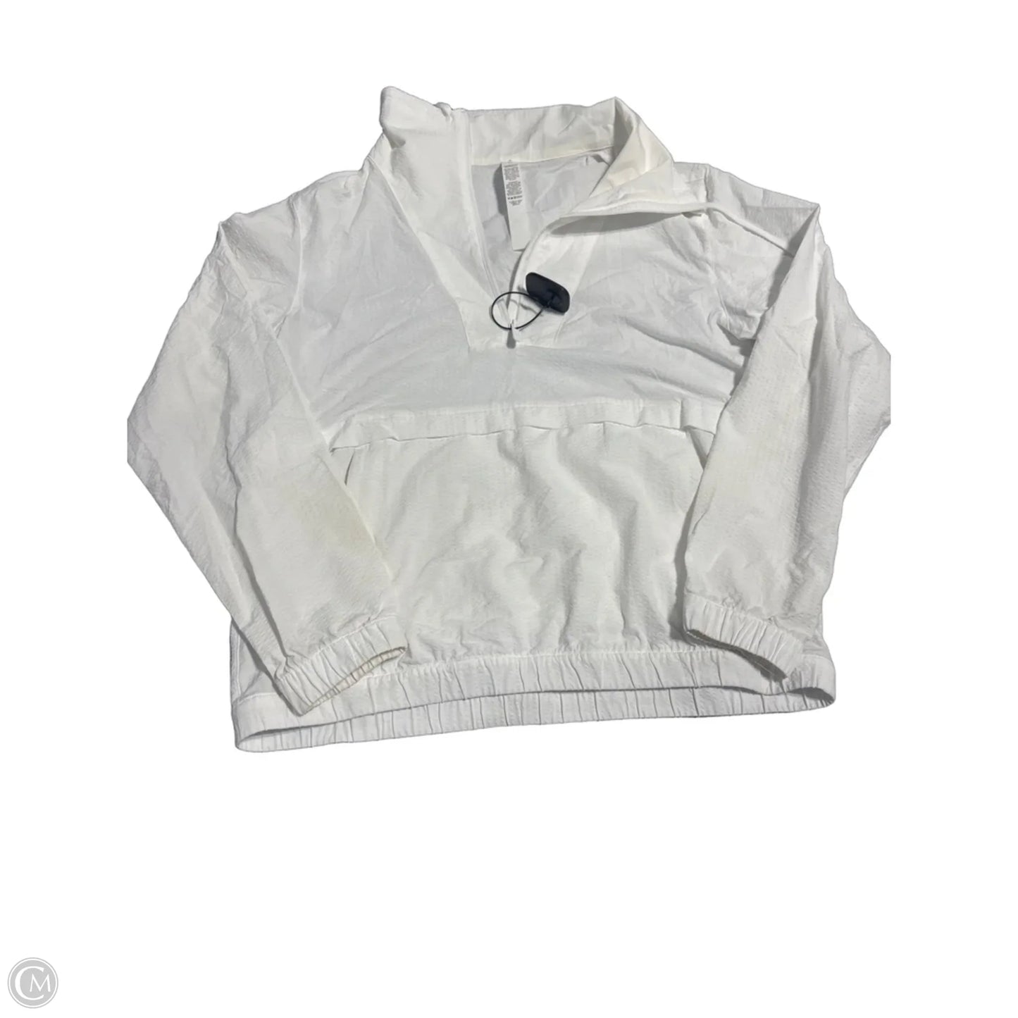 Athletic Jacket By Lululemon In White, Size: 8