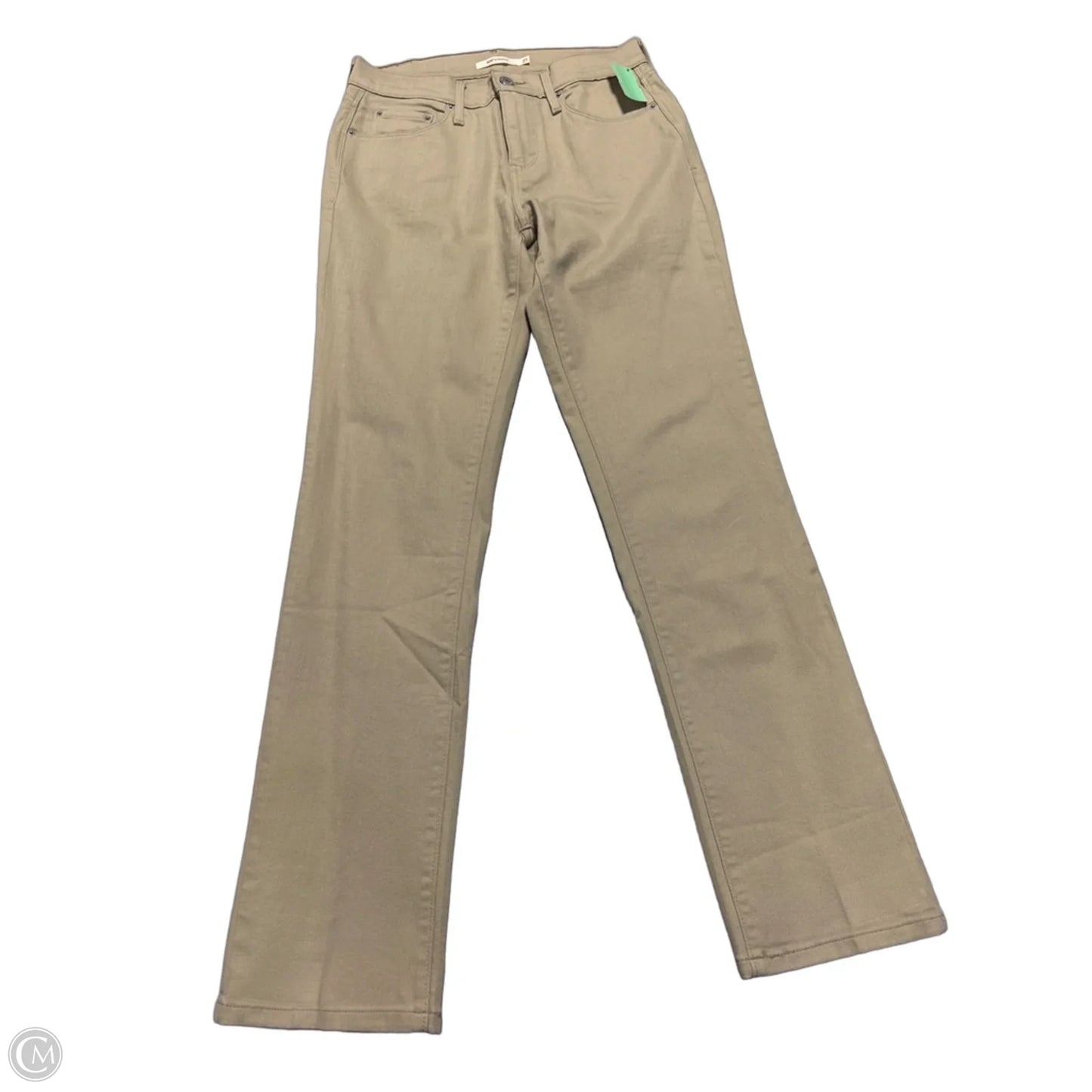 Jeans Straight By Levis In Tan, Size: 4