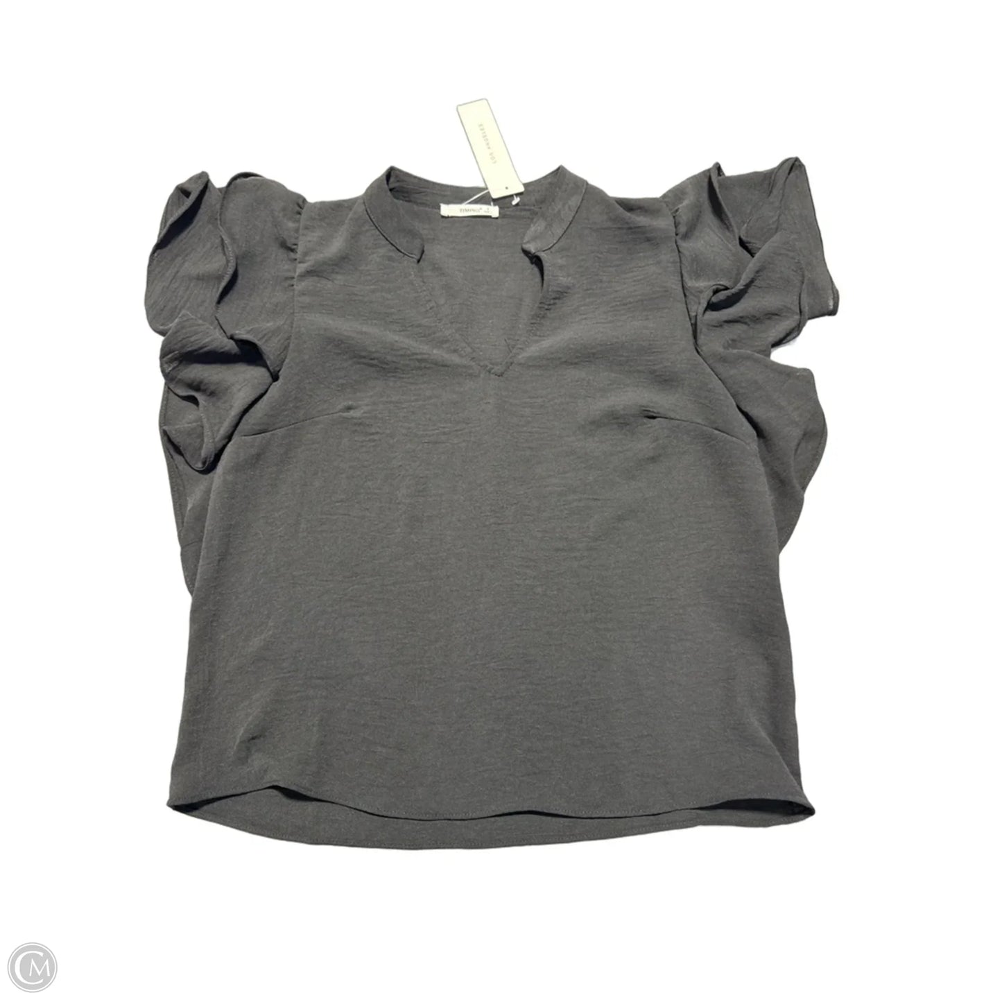 Top Short Sleeve By Timing In Black, Size: S