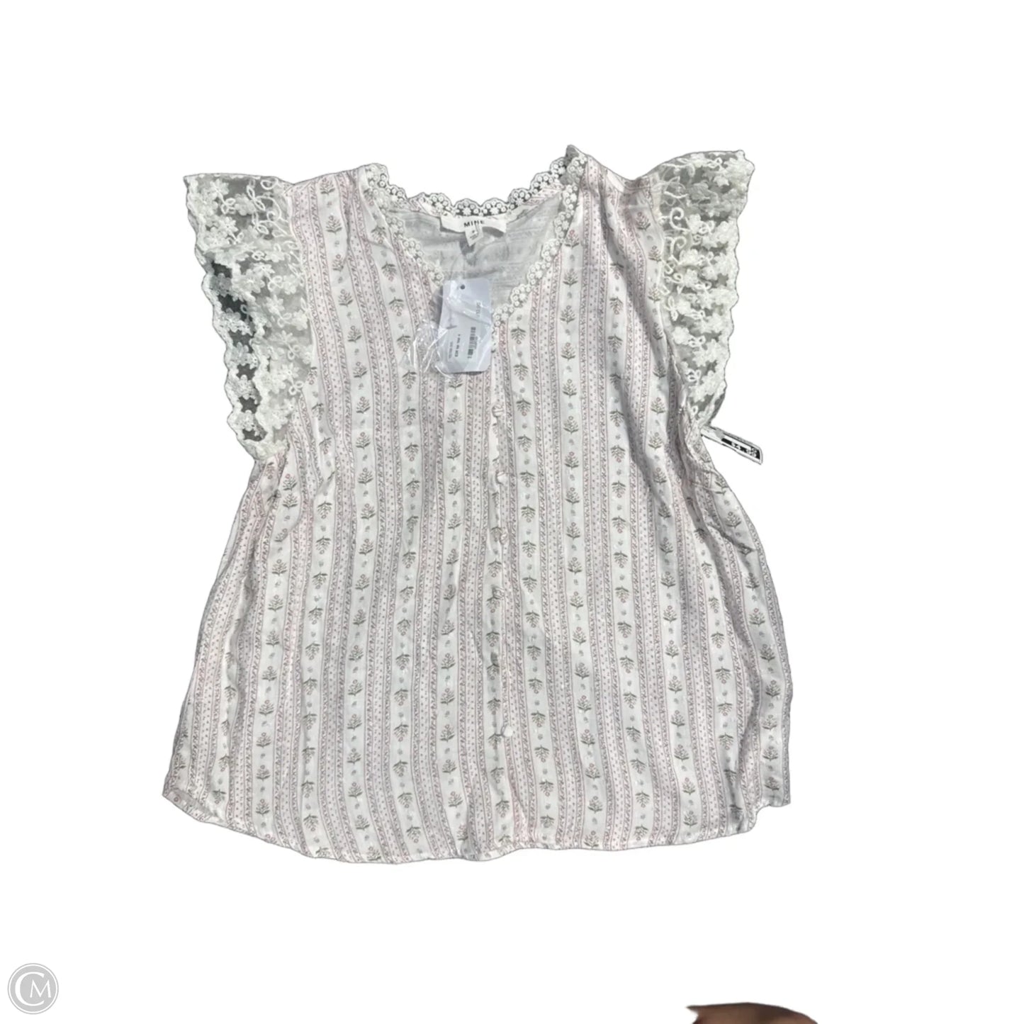 Top Short Sleeve By Mine In Floral Print, Size: S