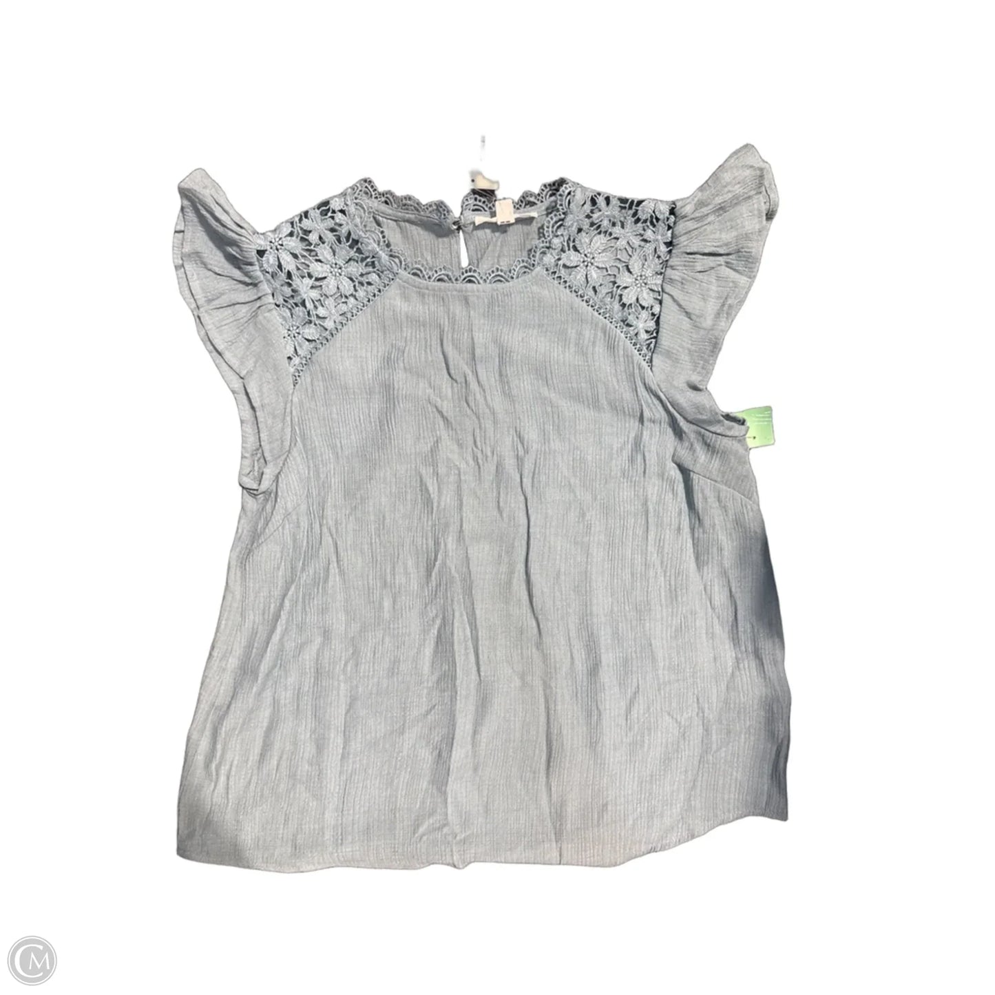 Top Short Sleeve By Mine In Green, Size: M