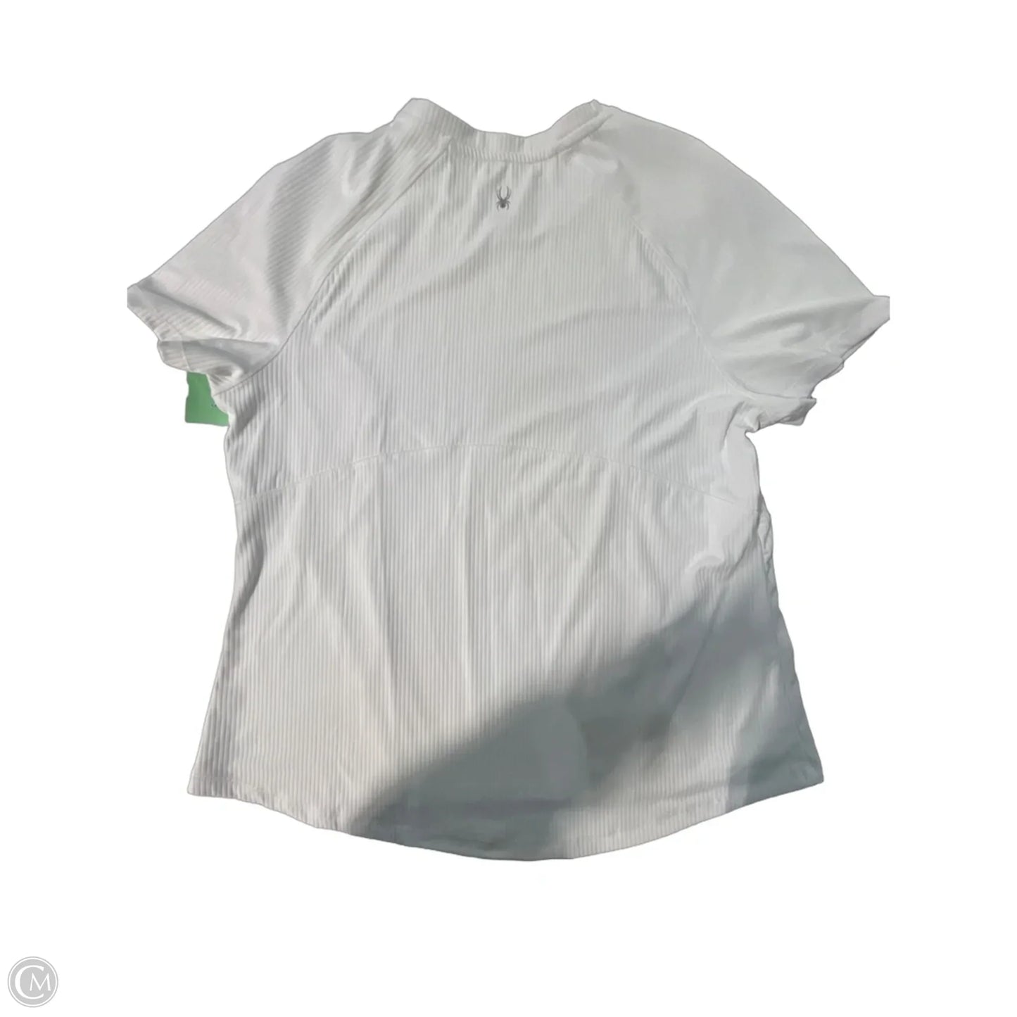 Athletic Top Short Sleeve By Spyder In White, Size: L