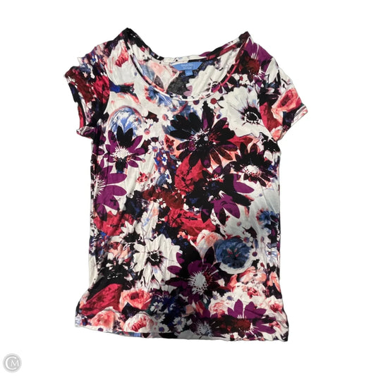Top Short Sleeve By Simply Vera In Floral Print, Size: Xl