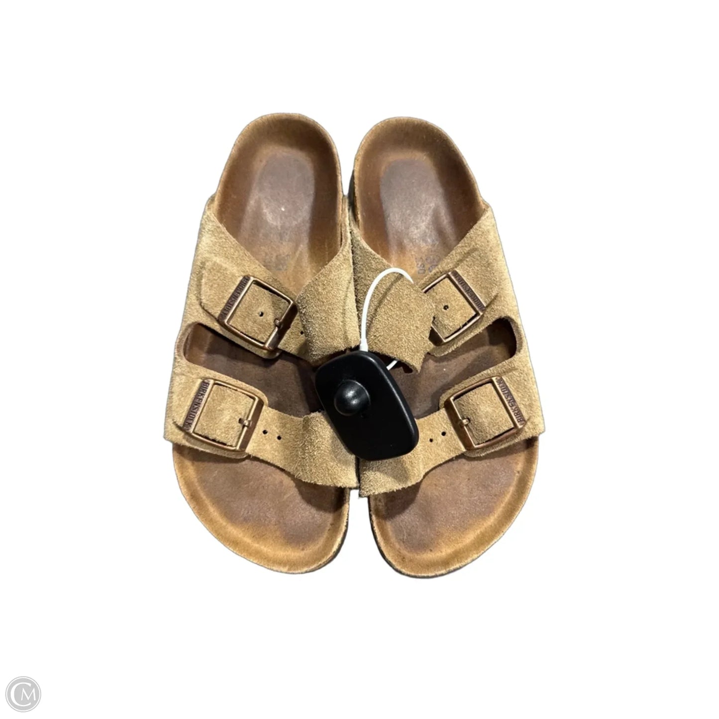 Sandals Flats By Birkenstock In Tan, Size: 5