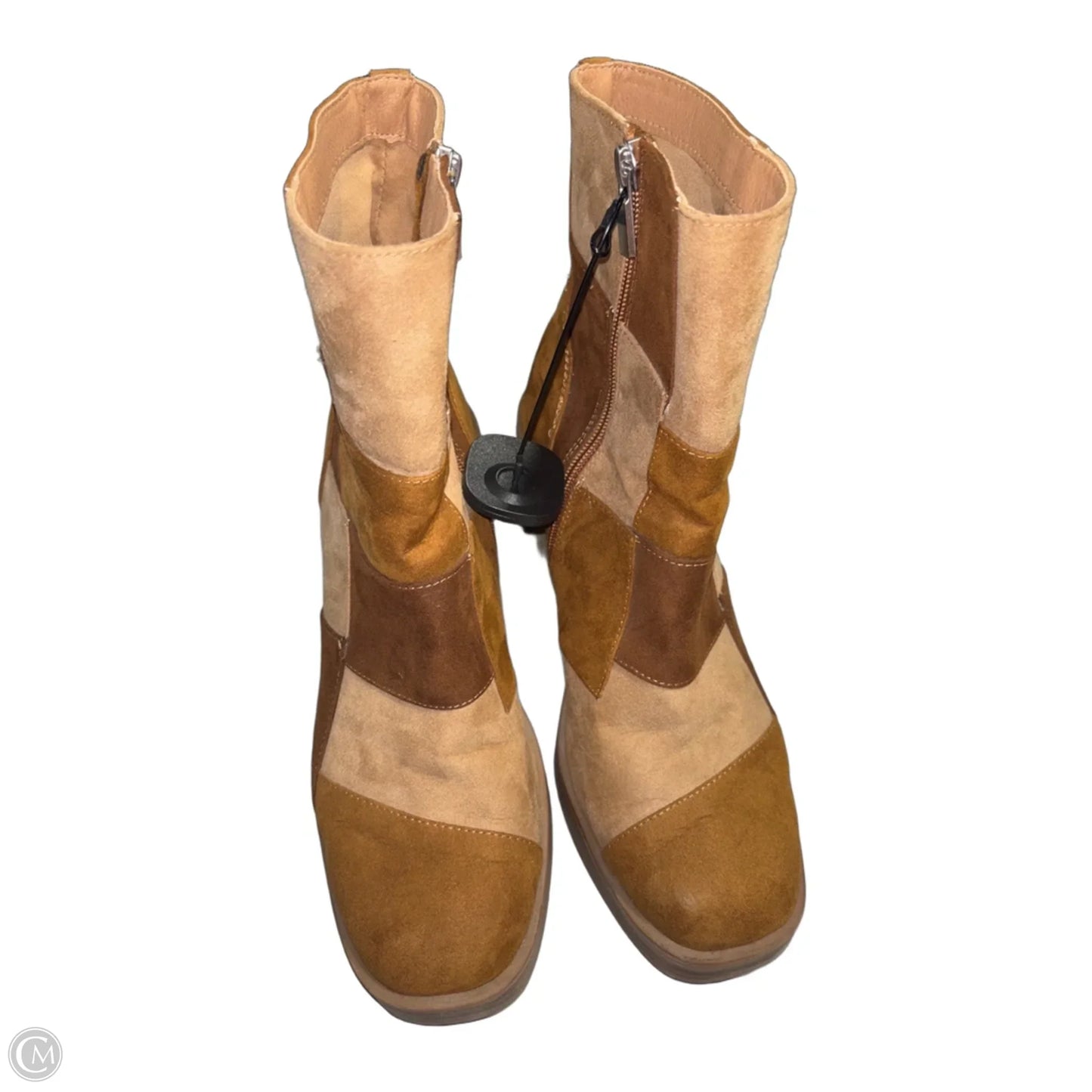 Boots Ankle Heels By Universal Thread In Brown, Size: 10