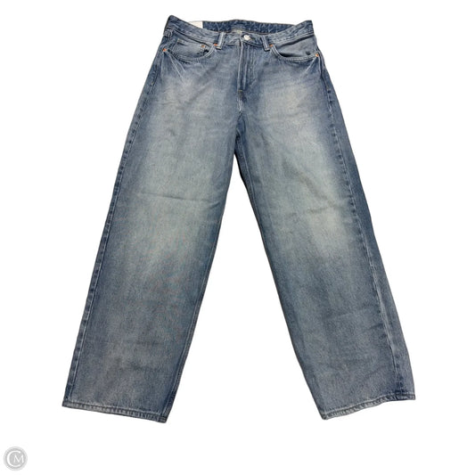 Jeans Straight By H&m In Blue Denim, Size: 14