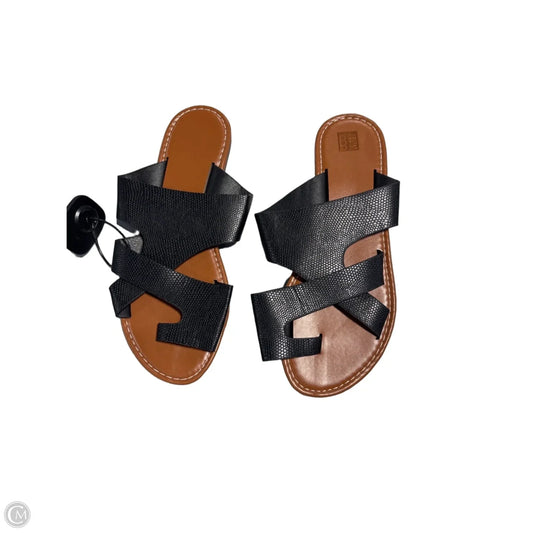 Sandals Flats By Cmc In Black & Brown, Size: 10.5